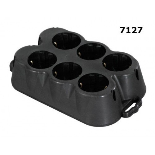 Multipriza cauciuc 16A 6P 250V IP44 Atra 7127