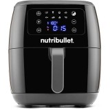 Friteuza cu aer cald Nutribullet XXL Digital Air Fryer 0C12500002, gatire fara ulei, 1800 W, 7L, 1,4kg, 8 programe presetate, afisaj digital, negru