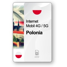 eSIM Internet Polonia, valabil 7 zile, trafic 1 GB, Standard