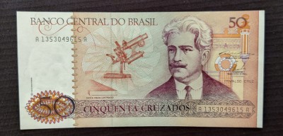 Brazilia / Brasil - 50 Cruzados ND (1986-1988) s615A foto