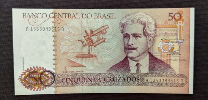 Brazilia / Brasil - 50 Cruzados ND (1986-1988) s615A