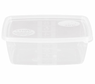 Cutie alimentara gradata, capac inclus, 800 ml, transparenta, 174x115x70 mm foto