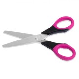 Foarfecă școlară, President, V&acirc;rf Rotunjit, M&acirc;ner Moale, 14 cm, Multicolor