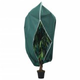 vidaXL Protecție de fleece pt plante, cu fermoar, 70 g/m&sup2;, 3,93x3 m