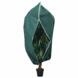 VidaXL Protecție de fleece plante, cu fermoar, 70 g/m&sup2;, 3,14x2,5 m