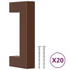 Manere de dulap, 20 buc., bronz, 64 mm, otel inoxidabil