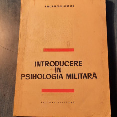 Introducere in psihologia militara Paul Popescu Neveanu