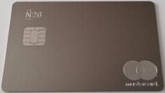 Card Bancar N26 Mastercad Germany Real Metal Card foto