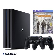 Consola Sony Playstation 4 Pro Ps4 1tb + Doua Controllere + Tom Clancy&amp;#x2019;s The Division PlayStation 4, Second-Hand