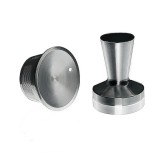 Kit Capsula cafea Dolce Gusto, Premium Deluxe, reincarcabila/lavabila, otel inoxidabil 304, argintiu/crom,