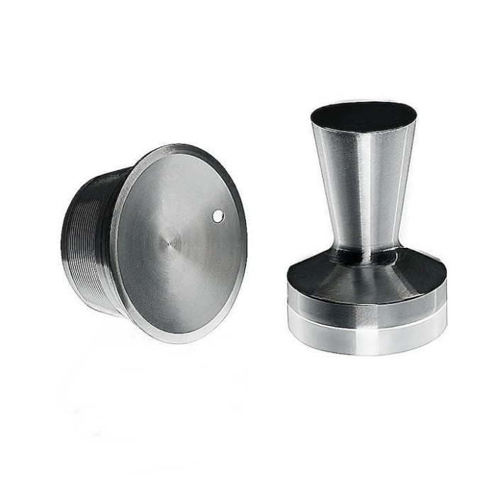Kit Capsula cafea Dolce Gusto, Premium Deluxe, reincarcabila/lavabila, otel inoxidabil 304, argintiu/crom,