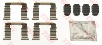 Set accesorii, placute frana RENAULT SCENIC II (JM0/1) (2003 - 2009) TRW PFK714 foto