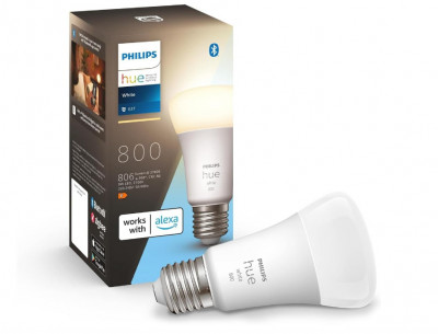 Bec LED inteligent Philips Hue White A60 [E27 Edison] - RESIGILAT foto