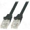 Cablu patch cord, Cat 6, lungime 1.5m, U/UTP, LOGILINK - CP2043U