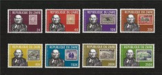 Zaire 1980 - Timbru pe timbru, Rowland Hill, serie neuzata