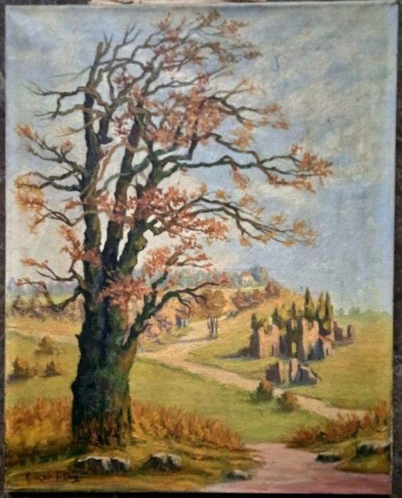 Peisaj - semnat Oskar Frey