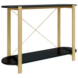 Cumpara ieftin Masuta consola, negru, 110x38x75 cm, lemn prelucrat