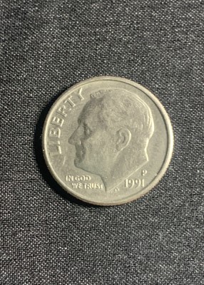 Moneda One Dime 1991 USA foto