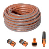 Cumpara ieftin Furtun de gradina, 6 straturi, antirasucire, 1/2", 30 m, cuple, adaptor, duza stropit, Richmann Exclusive