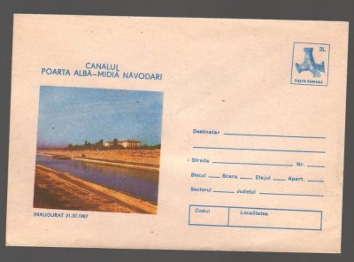 CPIB 18906 PLIC - CANALUL POARTA ALBA - MIDIA NAVODARI, INAUGURAT 21.10.1987 foto