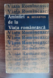 Myh 420s - M Sevastos - Amintiri de la Viata romaneasca - ed 1966