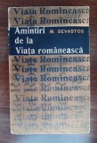 myh 420s - M Sevastos - Amintiri de la Viata romaneasca - ed 1966
