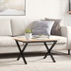 VidaXL Picioare Măsuță de cafea X-Frame 50x40x38 cm Oţel