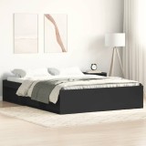 VidaXL Cadru de pat King Size, negru, 150x200 cm 3203867