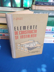 GH. SPRINCEANA - ELEMENTE DE CONSTRUCTII SI INSTALATII , MANUAL MAISTRI , 1961 foto