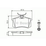 Set placute frana,frana disc CITROEN C3 I (FC) (2002 - 2016) BOSCH 0 986 461 769