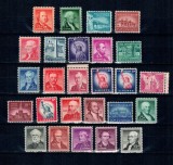 SUA 1954 - Uzuale, personalități, monumente, serie neuzata