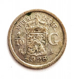 moneda argint Indiile Olandeze de est ( Indonesia 0 1/10 gulden 1928 _ km # 311