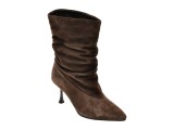 Botine elegante EPICA maro, AC5872, din piele intoarsa