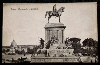 CARTE POSTALA CP Italia Roma monument Garibaldi necirculata ** foto