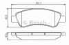Set placute frana,frana disc FIAT DUCATO platou / sasiu (230) (1994 - 2002) BOSCH 0 986 495 254