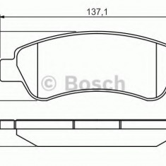 Set placute frana,frana disc PEUGEOT BOXER bus (2006 - 2016) BOSCH 0 986 495 254