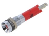Lampă LED roșie concavă 24VDC &Oslash;8mm EAO 17-050350 cu 17 conectori