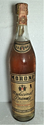 brandy Medicinal MORONI anii 1950/60 cl. 75 gr 41 foto