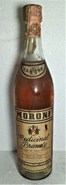 brandy Medicinal MORONI anii 1950/60 cl. 75 gr 41