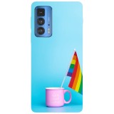 Husa compatibila cu Motorola Edge 20 Lite model Be a nice human, Silicon, TPU, Viceversa, Transparent, Carcasa