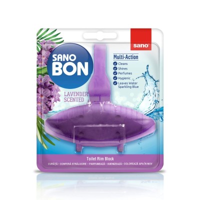 Odorizant wc Sano Bon Purple Lavender Multi-Action, solid, 55 g foto