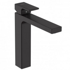 Baterie lavoar monocomanda 190, fara ventil, negru mat (matt black), Hansgrohe Vernis Shape