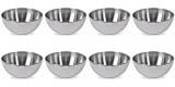 Set boluri, 8 piese, 1.8 l, Metal, Argintiu
