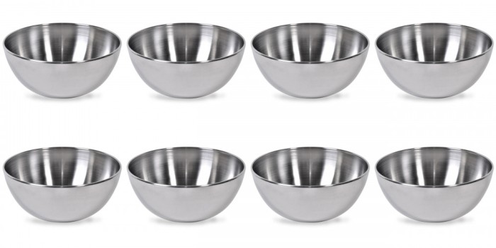 Set boluri, 8 piese, 1.8 l, Metal, Argintiu