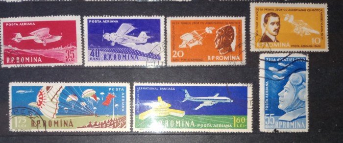 Romania 1960 Lp 500 ziua aviației serie ștampilat
