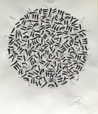 Cumpara ieftin Bogdan Tanase Marinescu - Melanj monocrom, tus indian pe hartie, 2022, Nonfigurativ, Cerneala, Abstract