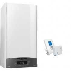 Pachet economic centrala termica in condensare Ariston Clas One 30 EU 30 KW, kit evacuare si termostat programabil wireless Salus T105RF incluse foto