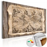 Cumpara ieftin Tablou din plută - Map of the Past [Cork Map] 90x60 cm