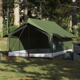 VidaXL Cort de camping pentru 2 persoane, verde măsliniu, impermeabil