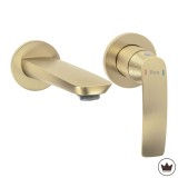 Baterie de lavoar &icirc;ncastrată REA Como Brush Gold + BOX